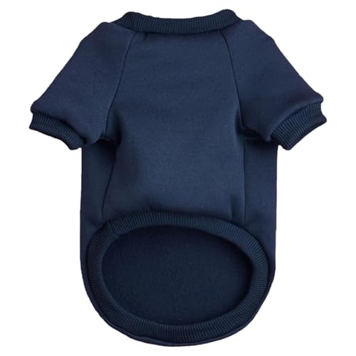 Image of Soft Puppy Sweater for Small Dogs Winter Knit Pullover, Navy M