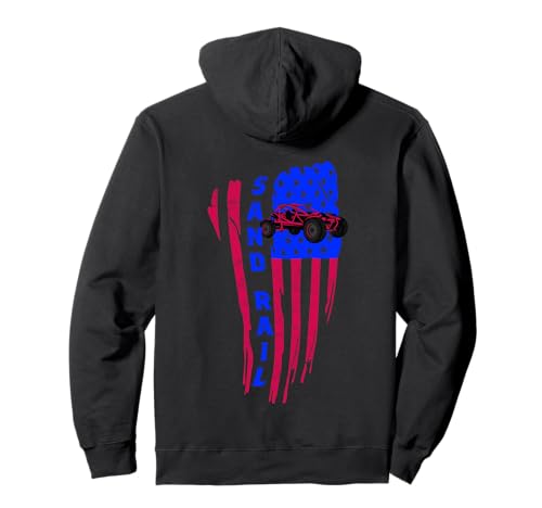 Sand Rail Riding Dune Buggy Racing USA Flag Sand Rail