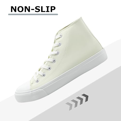 High Top Sneakers for Women Men Classic PU Leather Tennis Shoes Lace Up Fashion Breathable Walking Shoes High Tops3