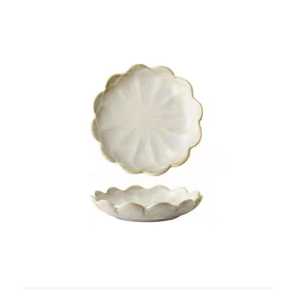 Cenz-888 Snack Dish Ceramic Plate Retro Kiln Glaze Multi-purpose Storage Tray Dipping Sashimi Sushi Soy Dishes