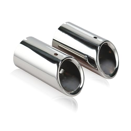 Têtes d'échappement en inox chrome pour A4 B8 et Q5 protégeant le silencieux arrière