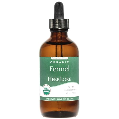 Herb Lore Organic Fennel Seed Tincture - Soothes Gas &