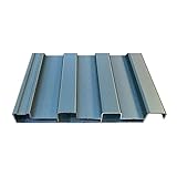 ALTOVEXIS Metal Roofing Panels Roof Sheets Kit 10 Pcs Corrugated Aluminum Black Steel Material Waterproof Ridge Cap for Outdoor Pergola Patio House Bedroom Dog Shed Walls Siding Cover Replacement