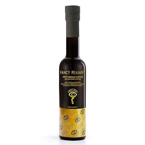 Fancy Peasant Aged Balsamic Vinegar, 200ML Organic Vinegar for Cooking,