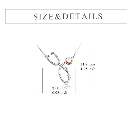 YFN Collana in argento sterling con ciondolo a