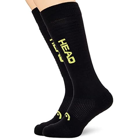 HEAD Chaussettes de Ski Genoux Noir/Jaune Cover