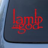 LAMB OF GOD - Vinyl Car Decal Sticker #A1621 | Vinyl Color: Red