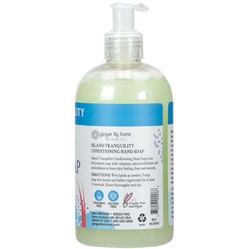 Ginger Lily Farms Botanicals Conditioning Liquid Hand Soap, Island Tranquility, 100% Vegan & Cruelty-Free thumb #1