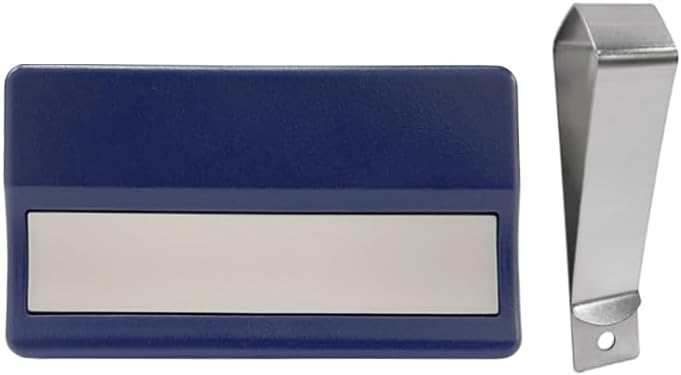 Single ANBWEHR garage door remote control with a metal clip.