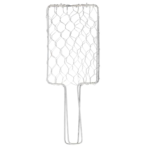 DECHOUS Griglia per Pesce e Carne in Acciaio Inox Manici Lunghi Cestino per Barbecue Resistente alle Alte Temperature Accessorio Pratico per Grigliare All’Aperto e Feste di Campeggio