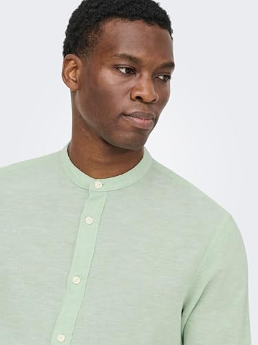 Only & Sons Male Hemd ONSCAIDEN Leinen Hemd 2