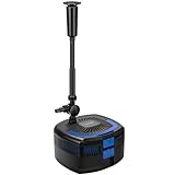 VIVOHOME 4-in-1 Pond Filter System Kits, 950 GPH Water Pump with Filter, Fountain and 13W Light Combo for Ponds up to 1585 Gallons