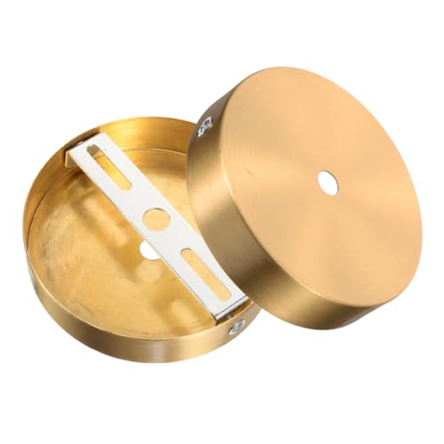 Mikikit 2pezzi Rosone Ottone Per Lampadario Supporto Per Lampade Da Soffitto E Parete Design Retro Per Installazione Flessibile Soggiorno E Camera Da Letto Color Ottone Dimensioni
