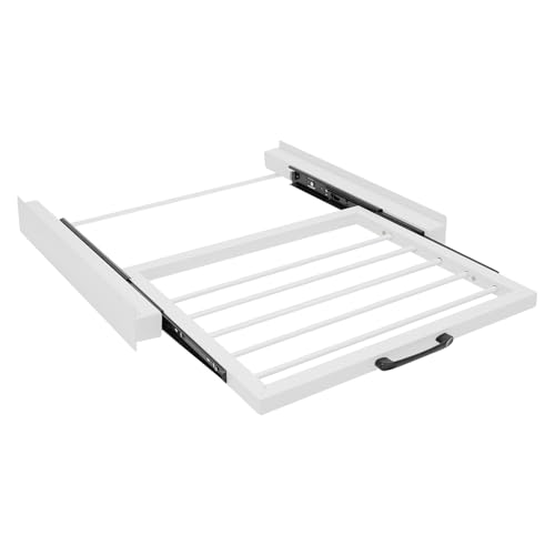 Set di telai di collegamento universali per lavatrice e asciugatrice, set di telaio di collegamento con 5 aste, kit di montaggio intermedio per lavanderia, 61 x 55 cm