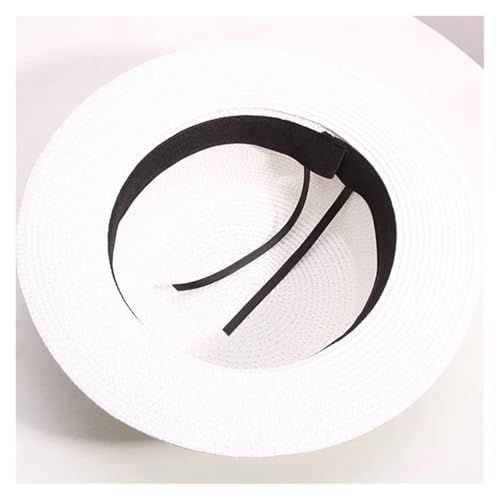 DSFVERVD Chapeau Femme Vintage Dames Soleil Fedora Chapeaux Chapeau De Paille Réglable Rétro Or Tressé Femme Parasol Casquette Plate Visière for Les Femmes(Black) – vue 5