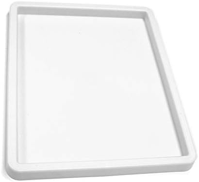 Set of 3 White Inking Tray Craft Paint Palette by Major Brushes 25cm × 20cm Sturdy Plastic Mixing Tray for Rollers