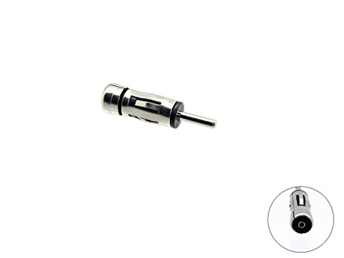G. M.-Production 153-Adaptador de antena pasiva AM DIN universal macho a hembra (BOSH BLAUPUNKT) ISO para radio de coche OPEL LANCIA ALFA FIAT y PEUGEOT Citroën, FORD KIA HYUNDAI MERCEDES RENAULT SMART de 2000, sin cable [control de fotos y detalles compatibilidad]
