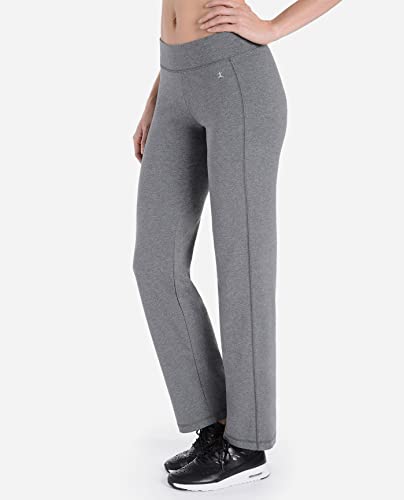 Image of Danskin Women's Sleek Fit Yoga Pant, Charcoal, 2X