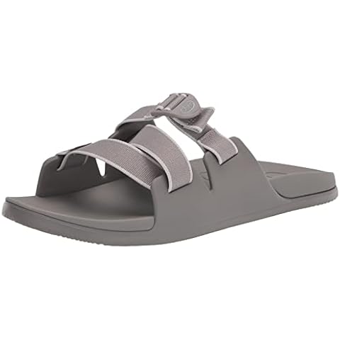 Chaco Men's Chillos Slide Sandal in Outskirt Gray Cover
