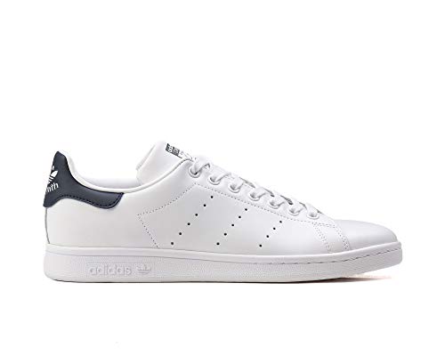 adidas Originals Stan Smith Mens Lace Up Shoes Trainers White/Navy 10 US2