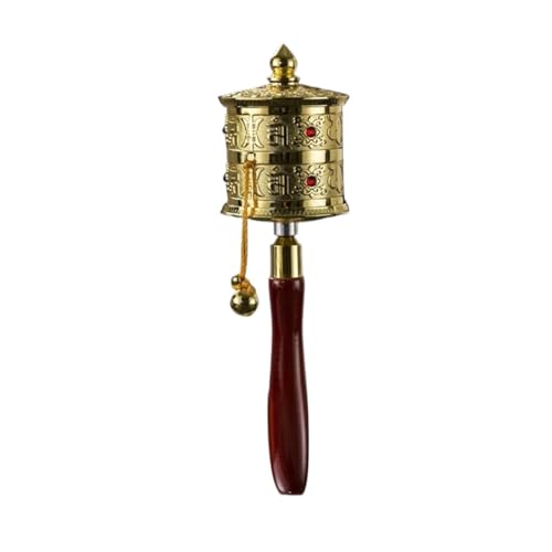 Tibetan Handheld Prayer Wheel - Authentic Buddhist Prayer Wheel for Meditation and Spiritual Practice