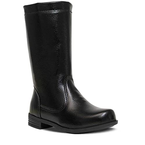 Bota Cano Alto Longo Nº20Ao27 Infantil Feminino Menina 09.10 (Preto, br_footwear_size_system, little