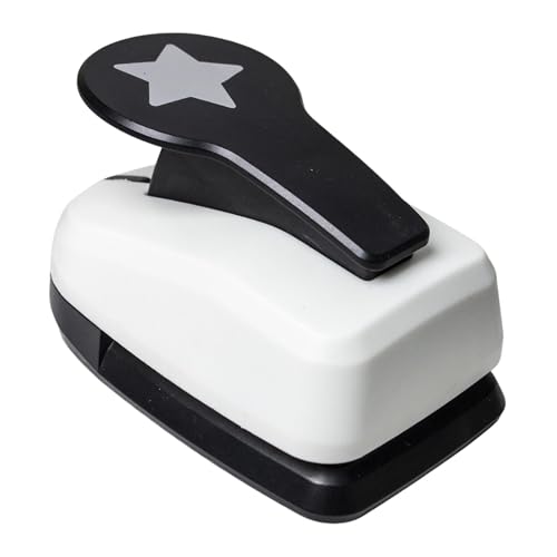 STARTIST 【新登場】穴あけパンチ 軽量 クラフトペーパーパンチ 軽あけ 持ち運び便利 耐久性 手持ち ハンドメイド 正方形 ゲージスクエア ルーズリーフ パンチ スクエア/ラベル/五芒星/花/ルーズリーフラベル 多機能 幼稚園 diy 手帳 事務用