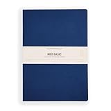 myPAPERCLIP NeoBasic A4 Ruled Notebook | 160 Pages, 80 GSM, 250 GSM Soft Cover, A4 (8.27 x 11.69 in) | Blue