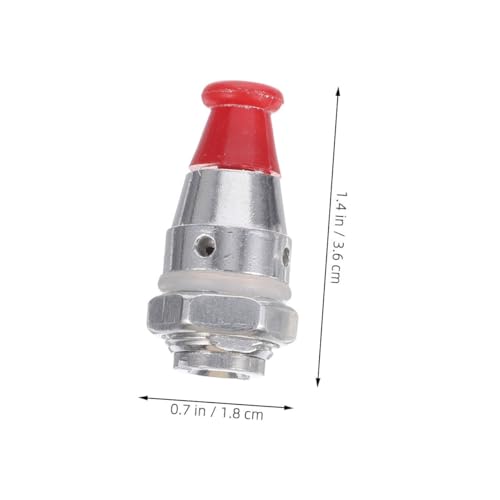 ULTECHNOVO Juego de 6 piezas de válvula de seguridad para olla a presión de aleación de aluminio, repuesto compatible con partes y accesorios de ollas a presión de alta presión miniatura 2