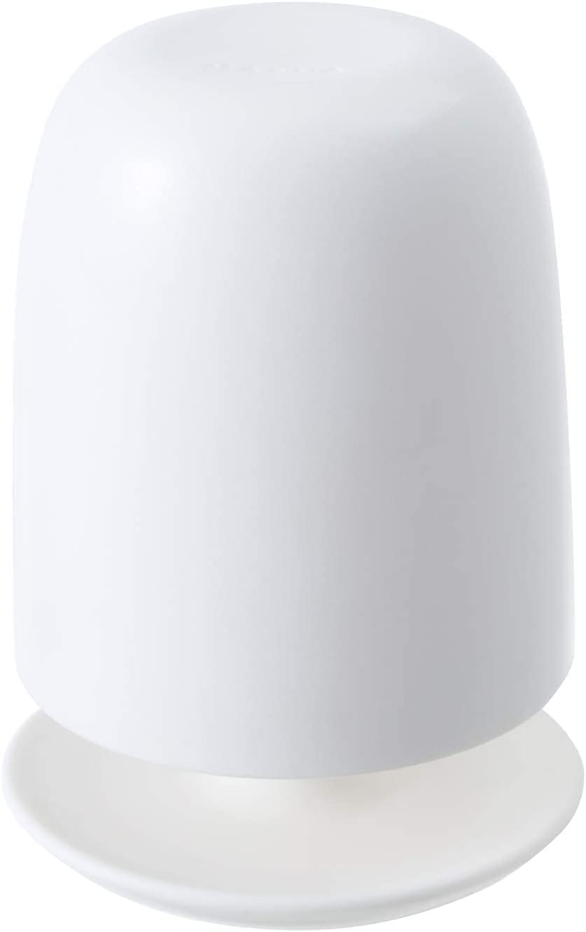 Marna W611W Cup Stand Set (White, With Stand, Toothpaste Cup), Cup Stand (Floats with Stand/Draining)