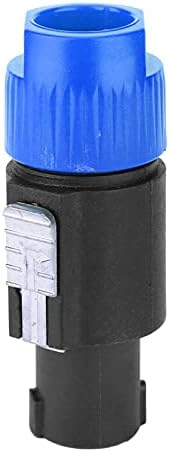 Speakon Cable Connector,10PCS C-NL4FC Audio Speaker Connector Waterproof 4 Pin Plug Cable Connector(blue)