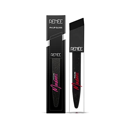 RENEE Madness PH Lip Gloss 4.5ml| Black Gloss with Pink Payoff| Enriched with Shea Butter| Soothes, Repairs & Moisturizes Dry Lips| Glossy Non Sticky Formula - Image 5