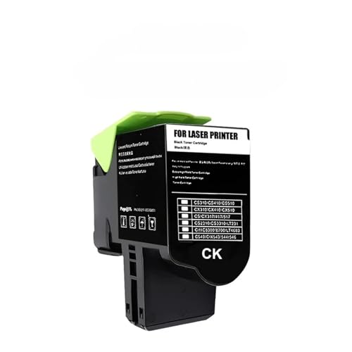 Toner noir compatible Lexmark CS410dn texte net sans bavure