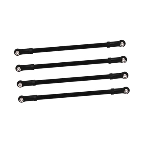Varillaje de dirección RC coche trepador 1/10 con varilla de tracción Anneome negra bk
