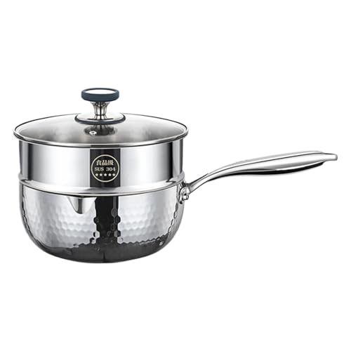 Sartén para salsas antiadherente con vertedor y tapa para freír y cocinar 7