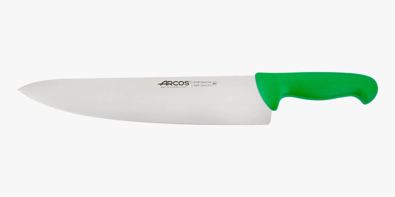 Arcos Cuchillo Chef con Hoja Acero Inoxidable Nitrum 200 mm. Cuchillo Cocina Profesional multipropósito. Mango ergonómico Polipropileno. Serie 2900. Color Negro. — view 43