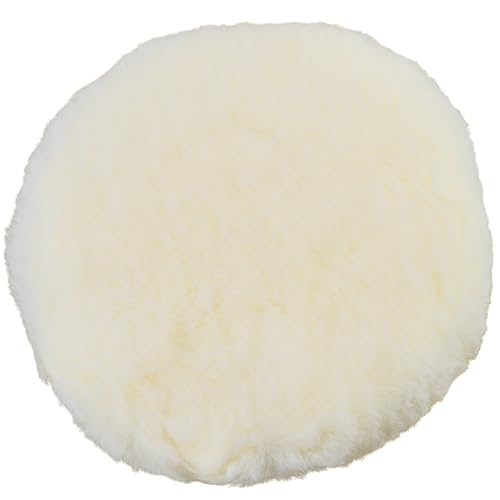 AERZETIX - C77155 - Bonnet tampon de polissage en laine ∅180 mm avec cordon pour polisseuse - couleur blanc