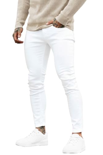 Image of GINGTTO Skinny Jeans Men Slim Fit Stretch Tapered Leg