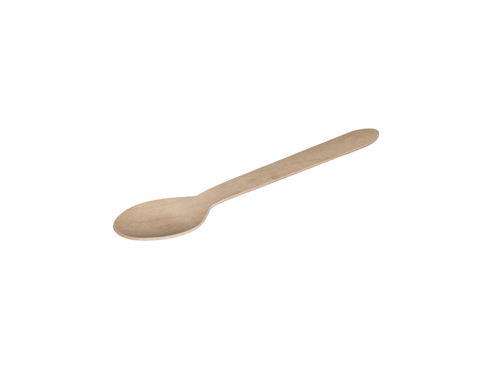 Cucchiaio in legno 16 cm naturale confezione da 100 pezzi