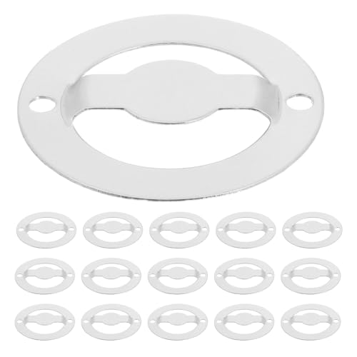 OUNONA 20pcs Stainless Steel Filter Plate Replacement for Pepper Grinder Mill Bottom Spare Parts, 35mm Manual Grinder Bottle Components for Kitchen Spice Tools and DIY Repair