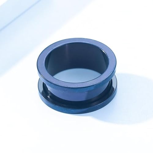Alargador Aço Cirúrgico Azul 2/3/4/5/6/8/10/12/14/16/18/19/20/22/24/25mm (24)