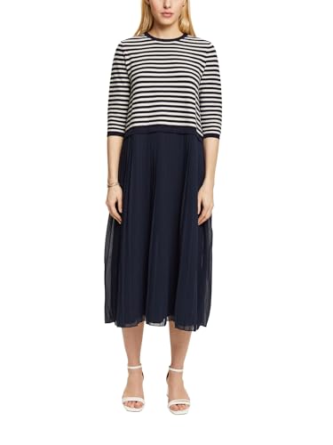 ESPRIT Collection Damen 992eo1e301 Kleid, Navy 4, M EU