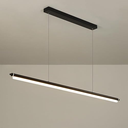 Modern Linear Pendant Light Metal Chandelier, Adjustable Height Pendant Lighting