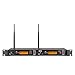 XTUGA RW2080 Wireless in Ear Monitor System 2 Bodypacks, UHF Mono Design Dual Channel IEM System with 40 Frequencies, 300Ft for Band, Stage or Studio, 572MHz-599Mhz