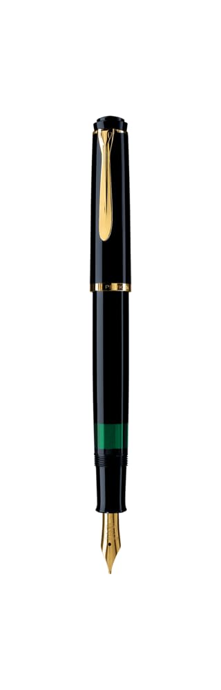 PelikanSouverän M200 Fountain Pen, Fine Nib, Black, 1 Each (993915)