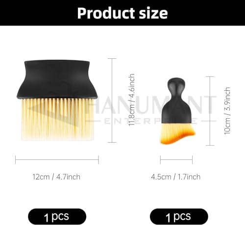 2 PCS Combo Auto Interior Dust Brush|Car Cleaning Brush|Soft Bristles Detailing Brush Dusting Tool for Dashboard|Air Conditioner Vents, Leather,Dashboard,Scratch Free