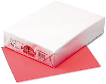 Kaleidoscope - Papel de color multiusos, 24 libras, 8-12 x 11, rojo coral, 500resma