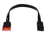 Monoprice 6-Inch SATA Serial ATA Extension Cable, Black (107634)
