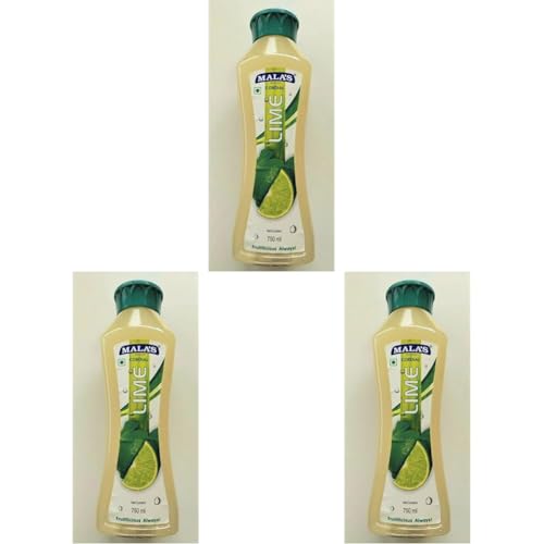 Image of Mala's, Lime Cordial, 750 Millilitre, Liquid (Pack of 3)