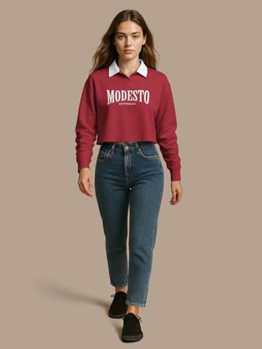 Image of HELLCAT Crop Tshirt for Women Stylish Western | Polo T Shirt for Women Full Sleeves